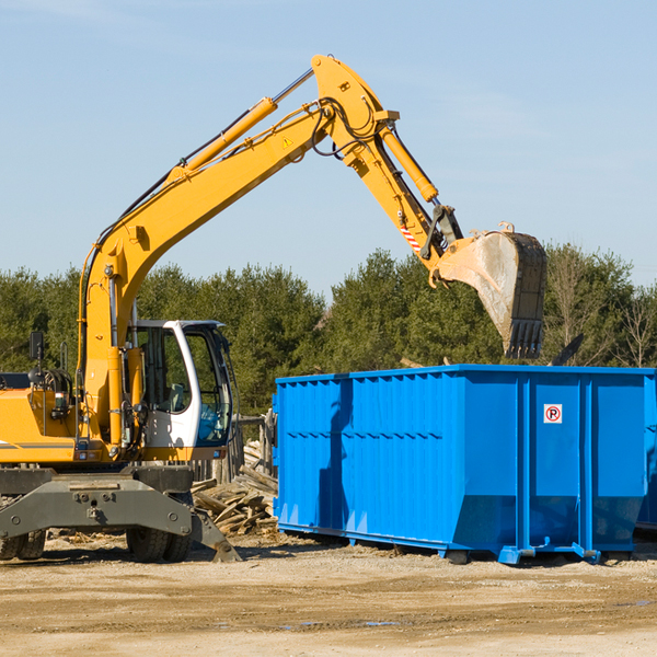 are there any additional fees associated with a residential dumpster rental in Blue Rapids